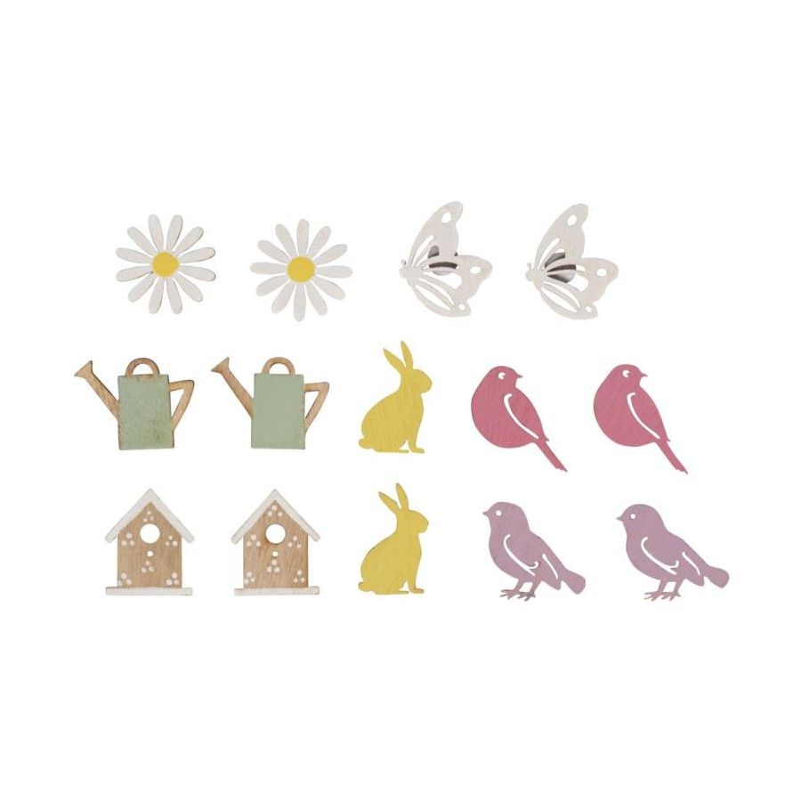 MINIATURES EN BOIS SUMMER COLORE ADHESIVES - RAYHER