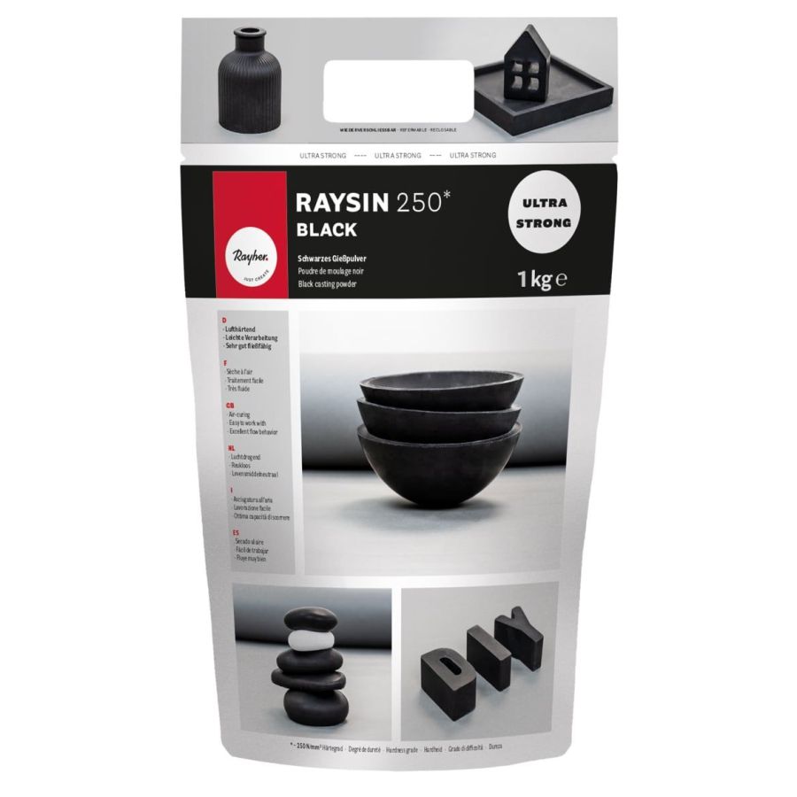 POUDRE A MOULER RAYSIN 250G NOIR - RAYHER