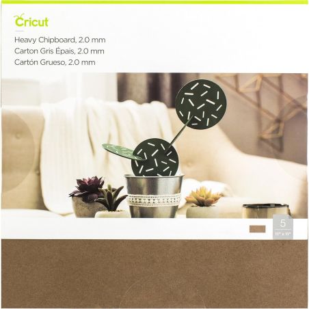 CRICUT CARTON GRIS EPAIS 2MM 30X30 CM CRICUT CARTON GRIS EPAIS 2MM 30X30 CM