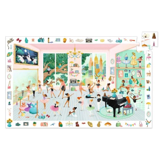 PUZZLE OBSERVATION - L'ECOLE DE DANSE 100 PIECES DJECO
