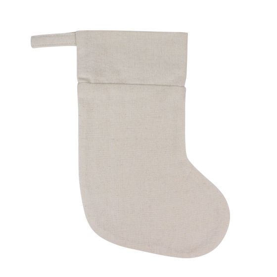 CHAUSSETTE DE NOEL EN COTON NATUREL 23.5 CM