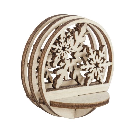 FLOCON DE NEIGE EN BOIS A CONSTRUIRE