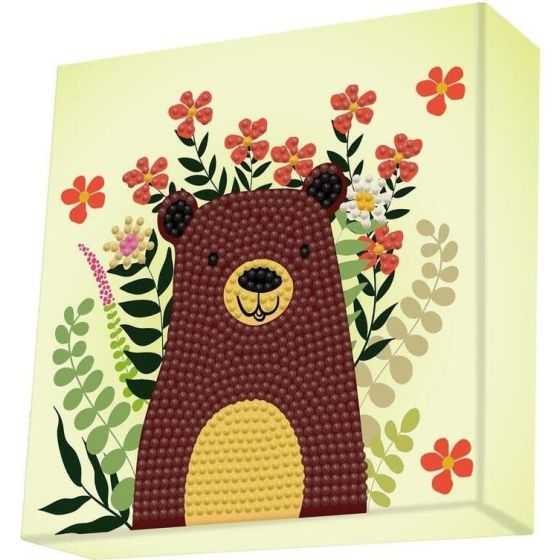 DIAMOND DOTZ : OURSON DANS LES FLEURS
