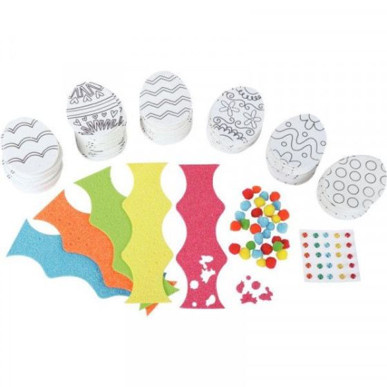 Pack Festif Decorations De Paques Mousse