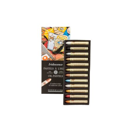 12 PASTELS A L'HUILE IRISEE 