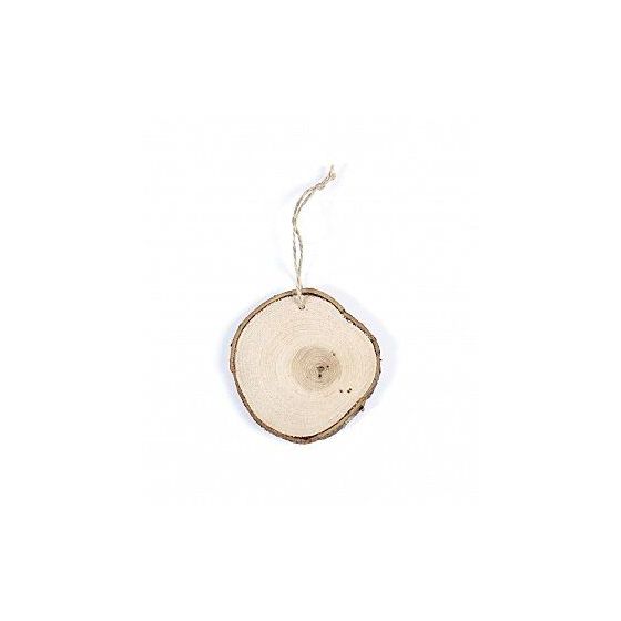 SUSPENSION RONDELLE DE BOIS 85MM - GRAINE CREATIVE