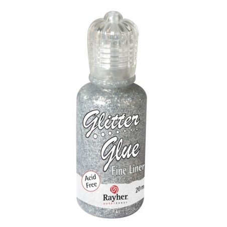 COLLE PAILLETEE HOLOGRAPHIQUE 20ML - ARGENT IM#1916