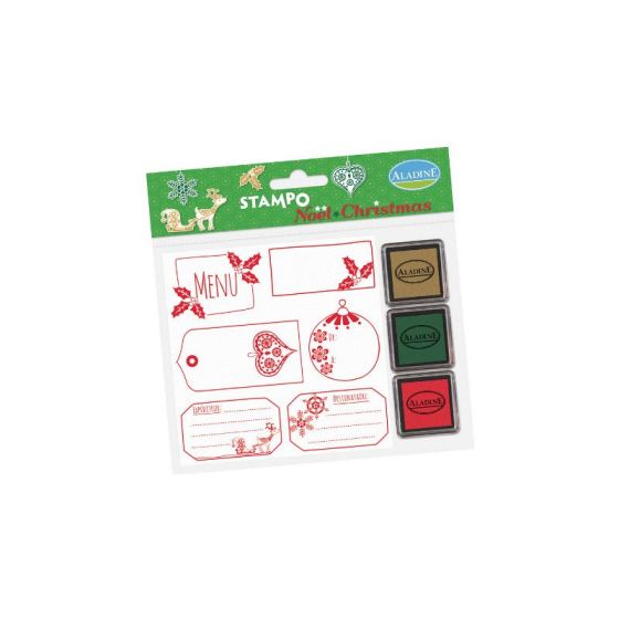 STAMPO NOEL ETIQUETTES - ALADINE