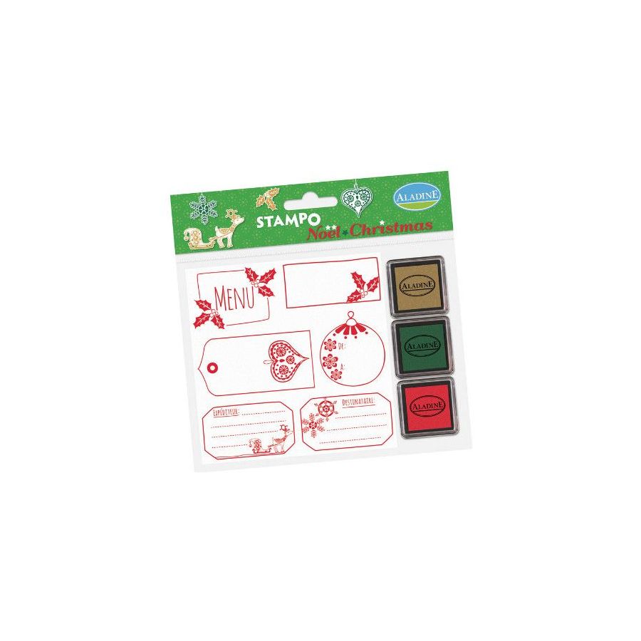 STAMPO NOEL ETIQUETTES - ALADINE