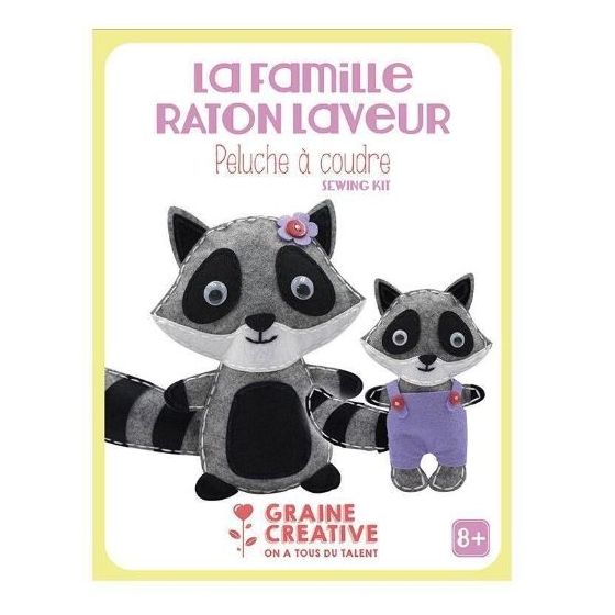 PELUCHE A COUDRE - RATON LAVEUR - GRAINE CREATIVE
