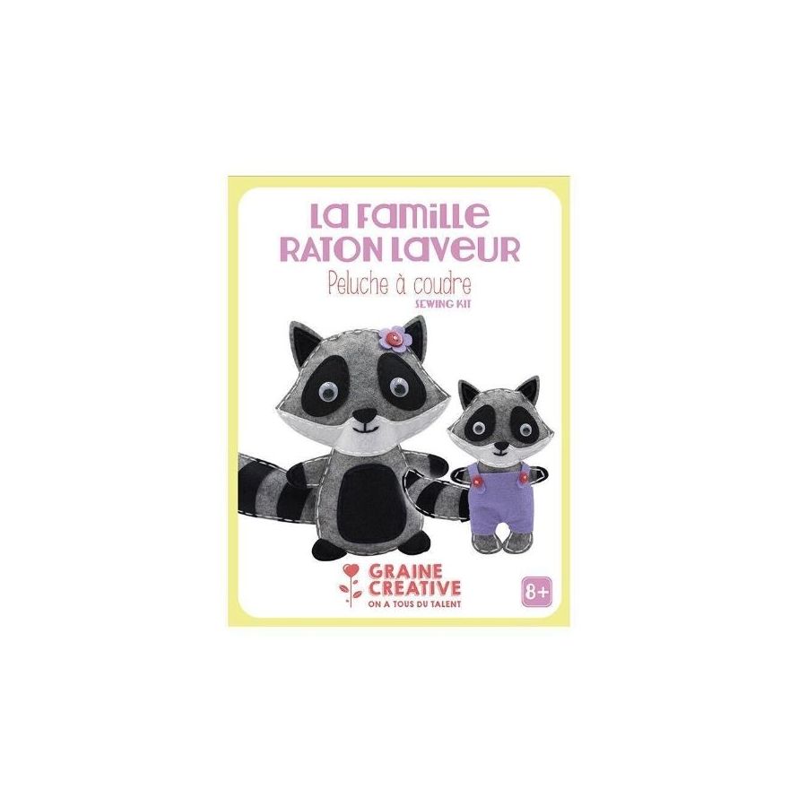 PELUCHE A COUDRE - RATON LAVEUR - GRAINE CREATIVE