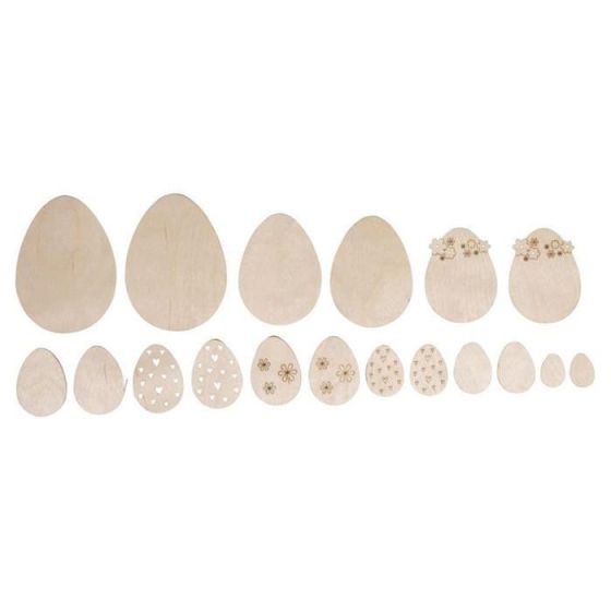 OEUFS DE PAQUES EN BOIS - RAYHER