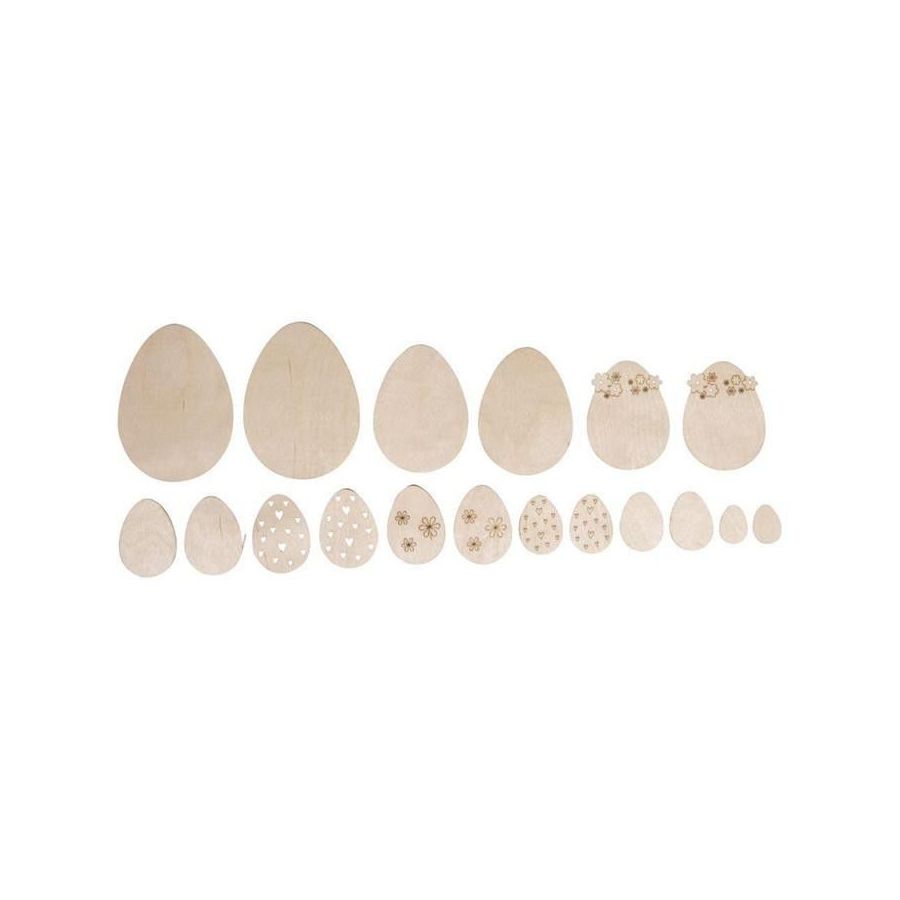 OEUFS DE PAQUES EN BOIS - RAYHER
