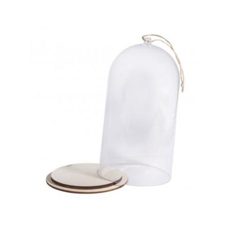 CLOCHE PLASTIQUE AVEC SOCLE - 11CM IM#1945