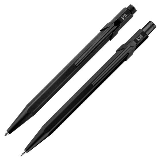 Set Stylo A Bille Et Porte-Mines 849 Black - Caran D'Ache