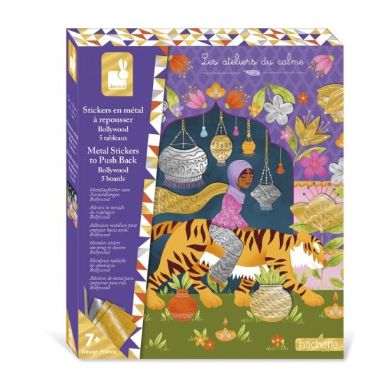 STICKERS EN METAL A REPOUSSER - 5 TABLEAUX