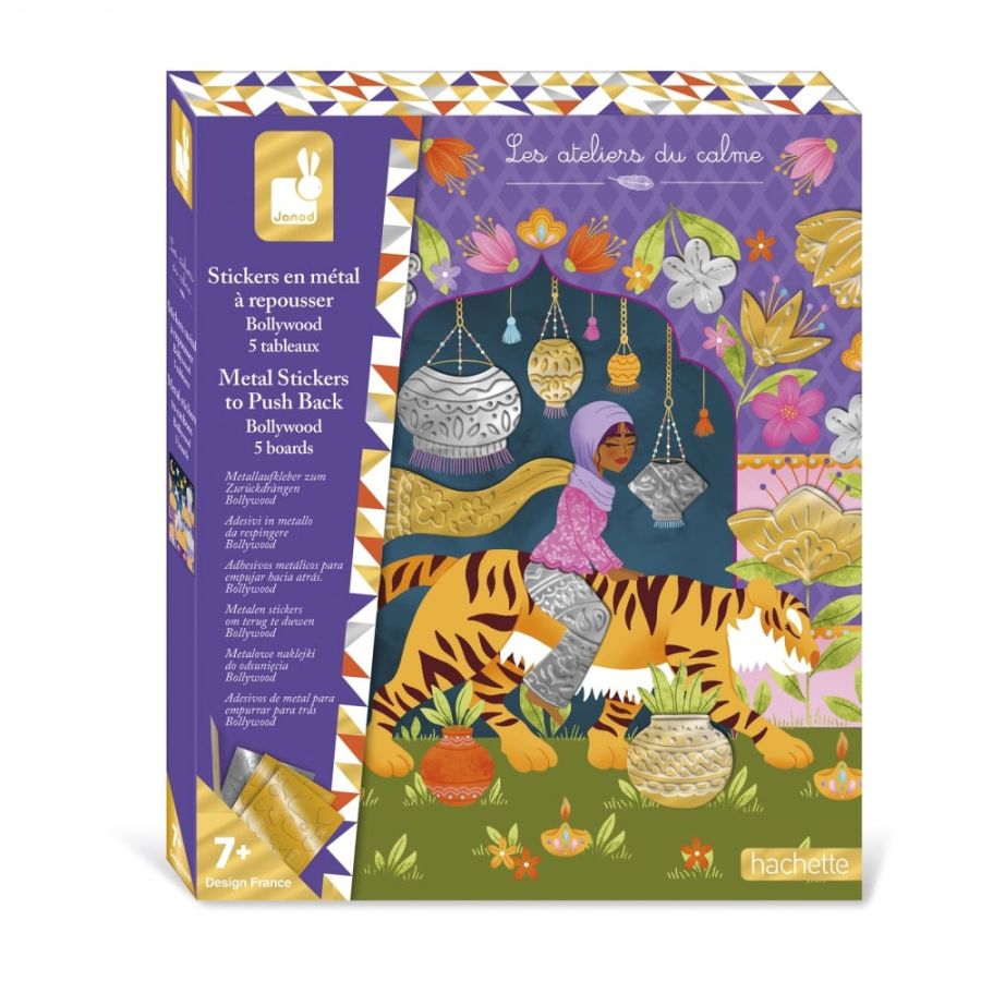 STICKERS EN METAL A REPOUSSER - 5 TABLEAUX