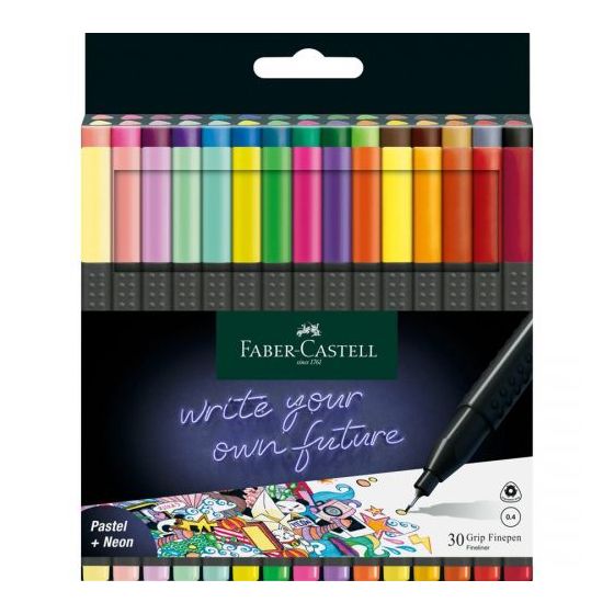 CRAYON GRIP FINEPEN - PASTEL ET NEON