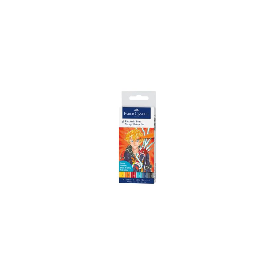 SET DE 6 PITT ARTIST PENS - MANGA SHONEN