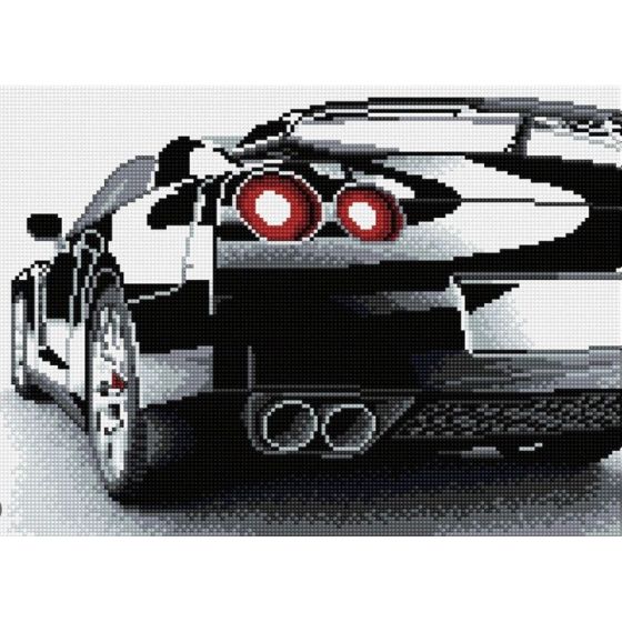 KIT DIAMOND PAINTING - VOITURE DE SPORT - 41X31