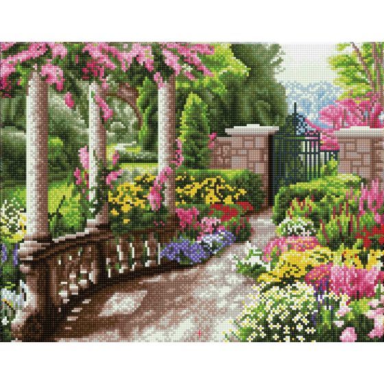 KIT DIAMOND PAINTING - CHEMIN DE PROMENADE - 47X37