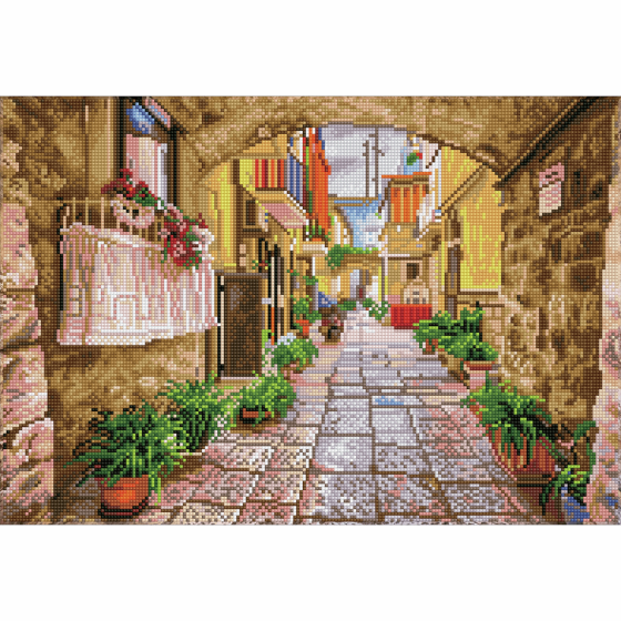 KIT DIAMOND PAINTING - SCÈNE DE CAMPAGNE - 52X36