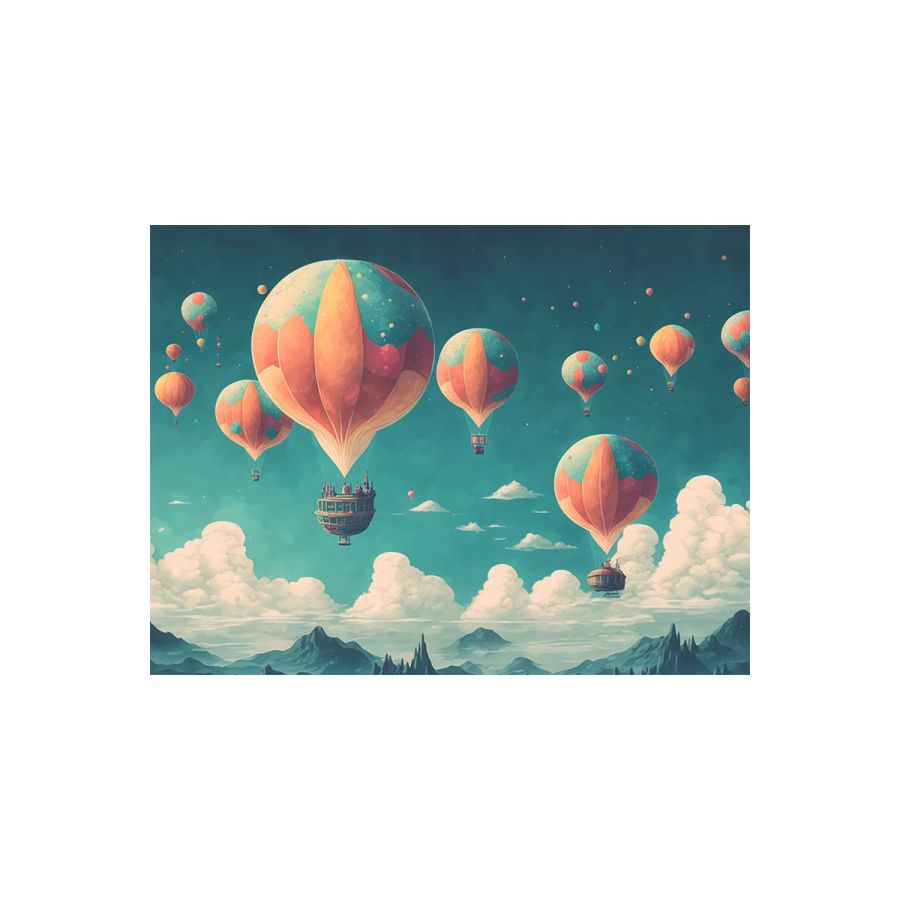 KIT DIAMOND PAINTING - MONTGOLFIÈRES - 30X40