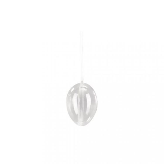 ŒUF PLASTIQUE CRISTAL, 2 PARTIES, 8CM IM#1986