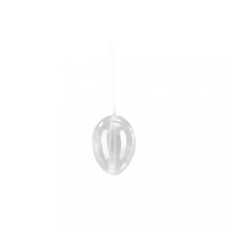 ŒUF PLASTIQUE CRISTAL, 2 PARTIES, 8CM IM#1986