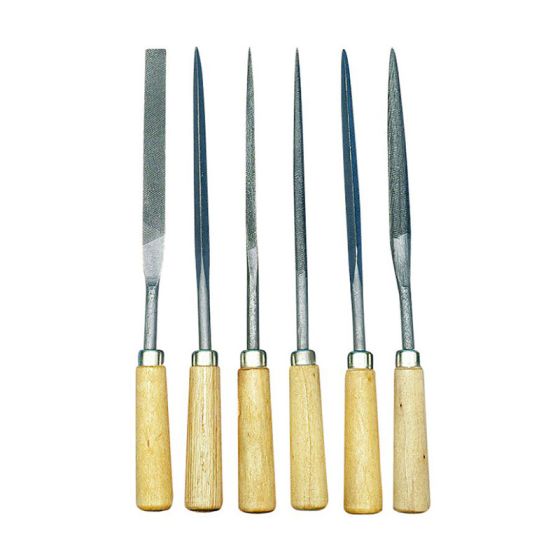 Limes pour stéatite – Manche en bois – Set de 6 pièces