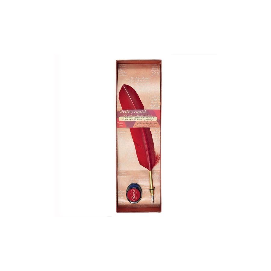 WRITER'S QUILL - LA PLUME DES ÉCRIVAINS - PLUME ROUGE