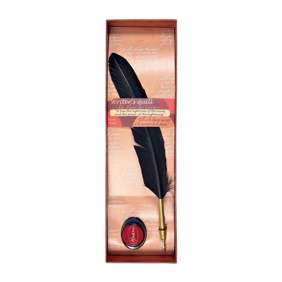 WRITER'S QUILL - LA PLUME DES ÉCRIVAINS - PLUME NOIR
