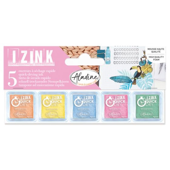 Set 5 mini encreurs à séchage rapide - Vacances