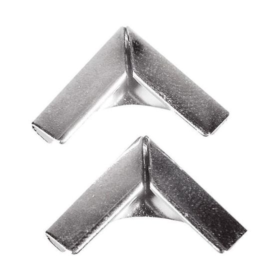 4 COINS EN METAL POUR LIVRES ARGENT IM#1991