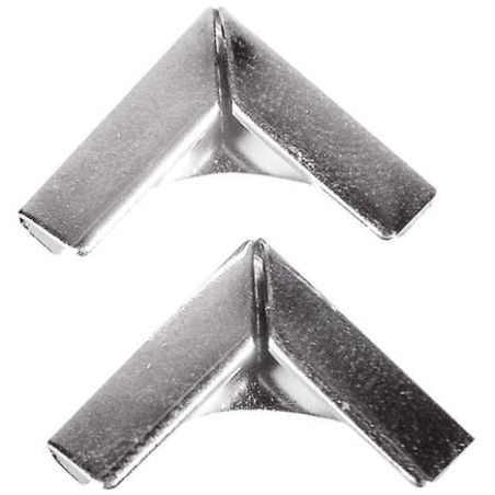 4 COINS EN METAL POUR LIVRES ARGENT IM#1991
