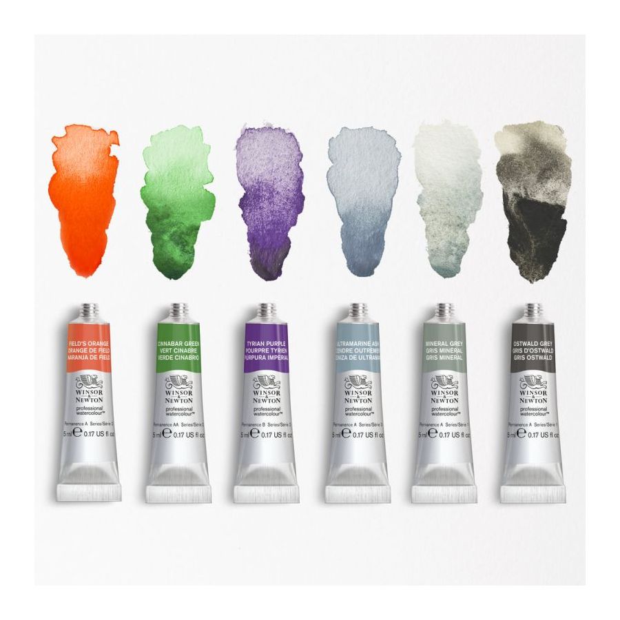 W&N Set Aquarelle Revival Collection 6 Tubes 5Ml