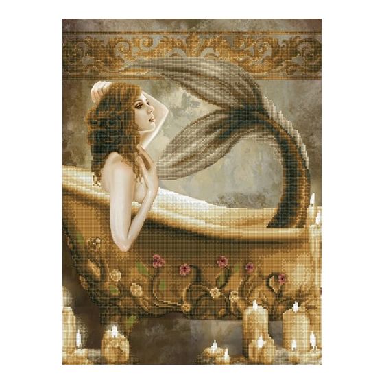 BRODERIE DIAMOND DOTZ - SIRÈNE AU BAIN