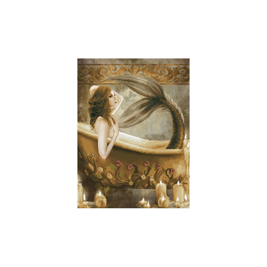 BRODERIE DIAMOND DOTZ - SIRÈNE AU BAIN