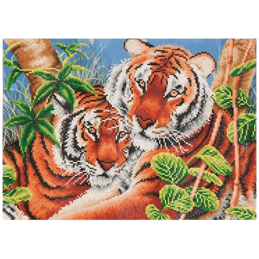 BRODERIE DIAMOND DOTZ - TENDER TIGERS