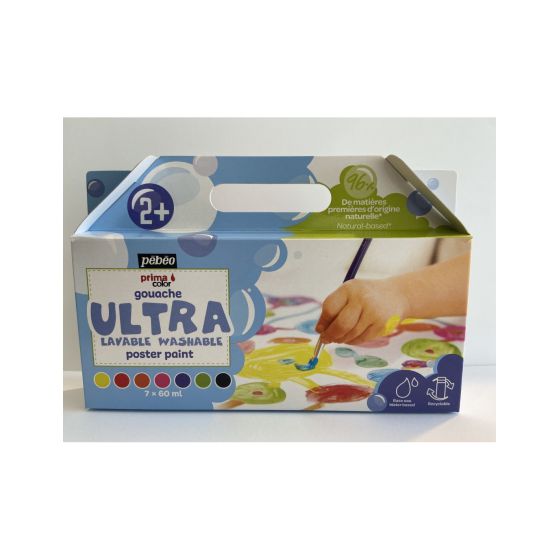 SET GOUACHE ULTRA LAVABLE 7X60 ML - PEBEO