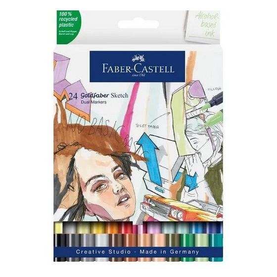 SET DE 24 GOLDFABER MARKERS SKETCH