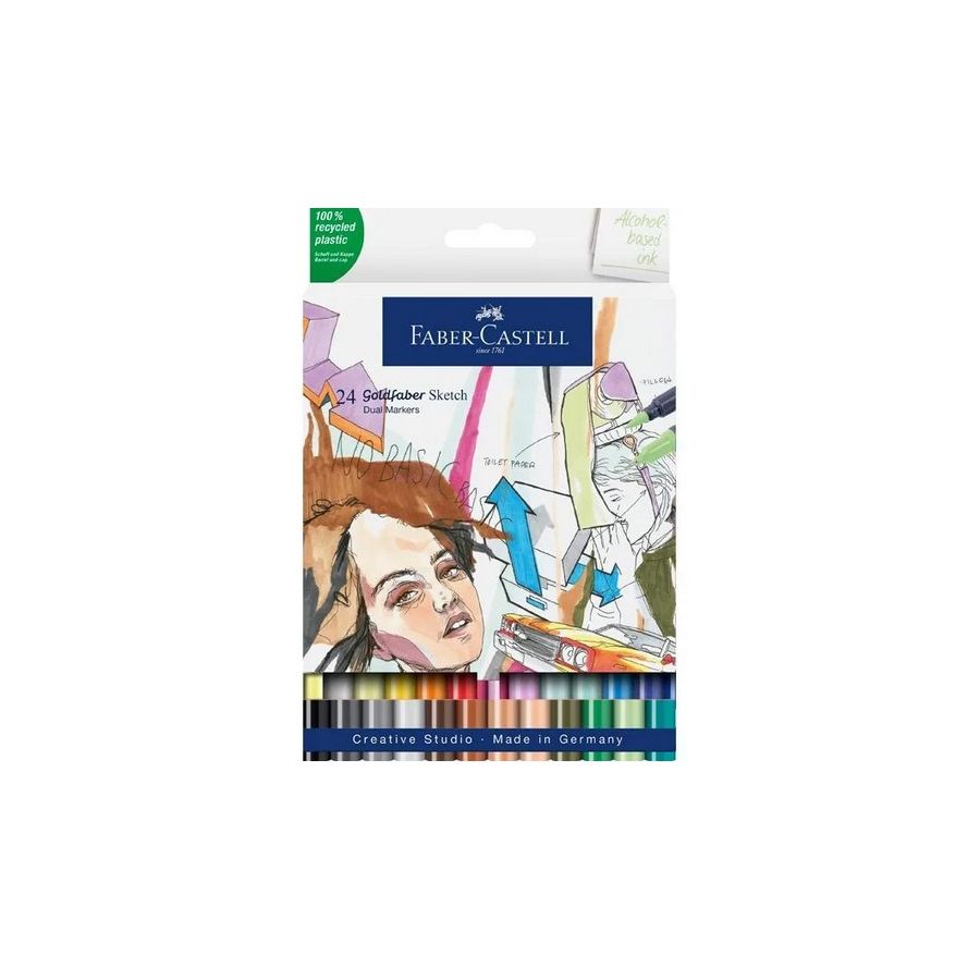 SET DE 24 GOLDFABER MARKERS SKETCH