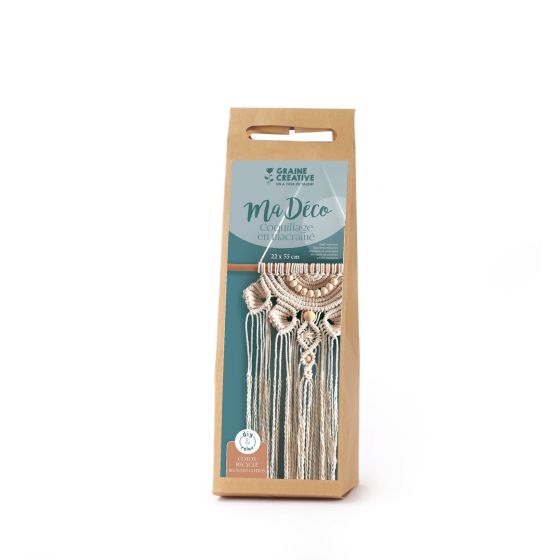 KIT MACRAMÉ COQUILLAGE ÉCRU