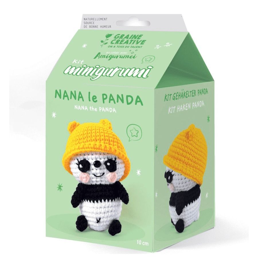 Kit Minigurumi Panda - Graine Creative