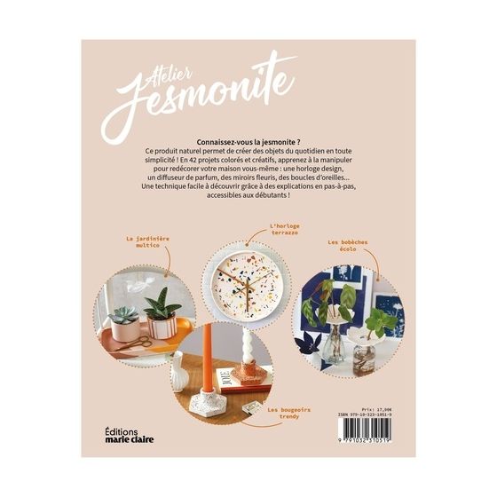 Livre atelier Jesmonite - 42 Objets déco a créer
