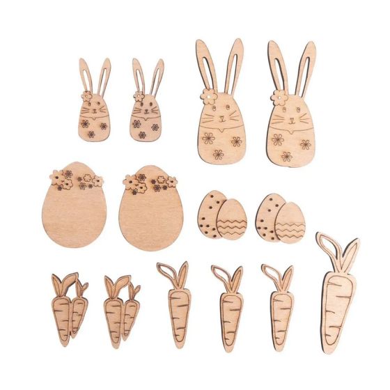 Miniatures pâques en bois - Rayher