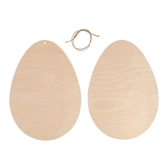 Oeuf en bois 13.8X19.3cm - Rayher