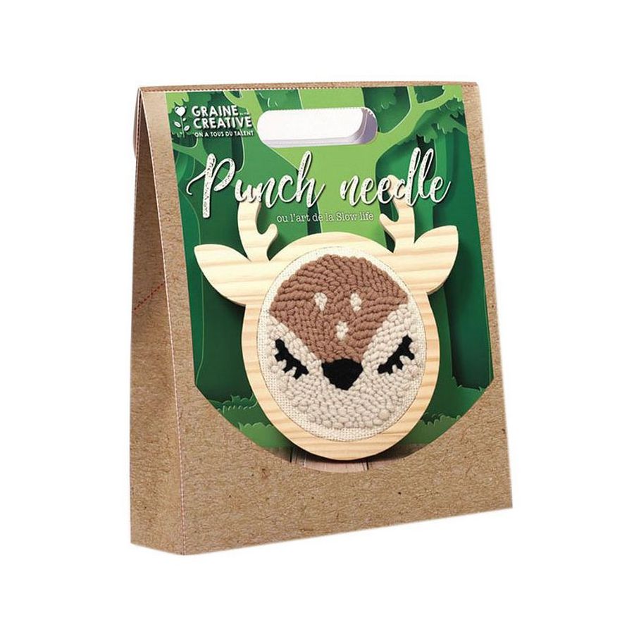 Kit punch needle Biche - Graine Creative