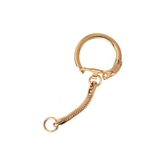 Sachet 10 attaches porte clés dorés - Ctop