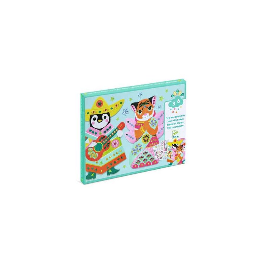 Créer avec des stickers brillants - Djeco